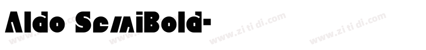 Aldo SemiBold字体转换